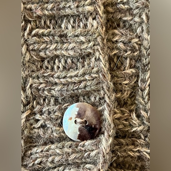 Augden Bolivian Hand Crafted Artisan Alpaca Wool Knit Button Up Cardigan Women S - Picture 6 of 16